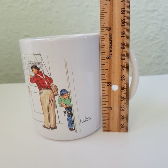 VTG 1987 Norman Rockwell Closed for Business 12 oz. Ceramic Coffee Tea Cup Mug - Picture 6 of 7